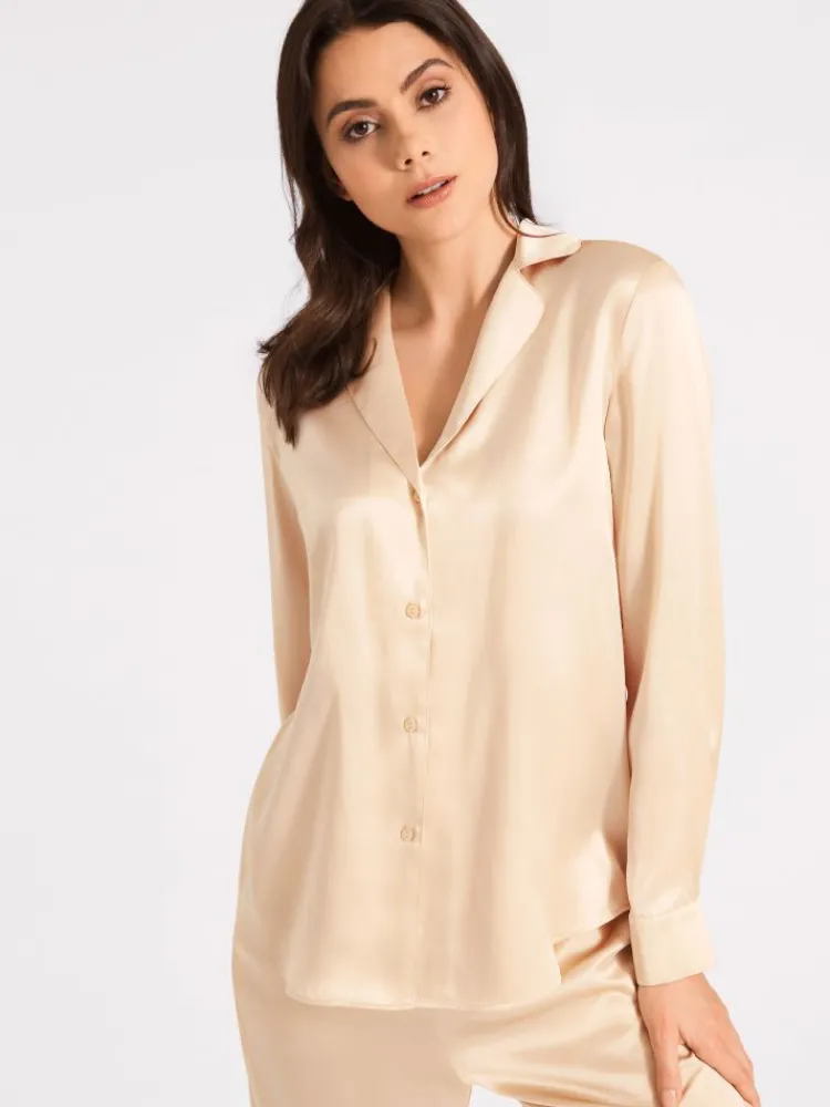 Bluse & Tunika|Mit Seidensatin^Aubade 100% Seide Bluse TOI MON AMOUR viele Farben von