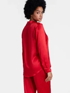 Bluse & Tunika|Mit Seidensatin^Aubade 100% Seide Bluse TOI MON AMOUR Uni Farben von