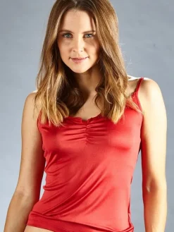 Mit Jersey & Wirkseide|Tops Mit Seide^Kokon Zwo 100% Seide feines UNTERHEMD von