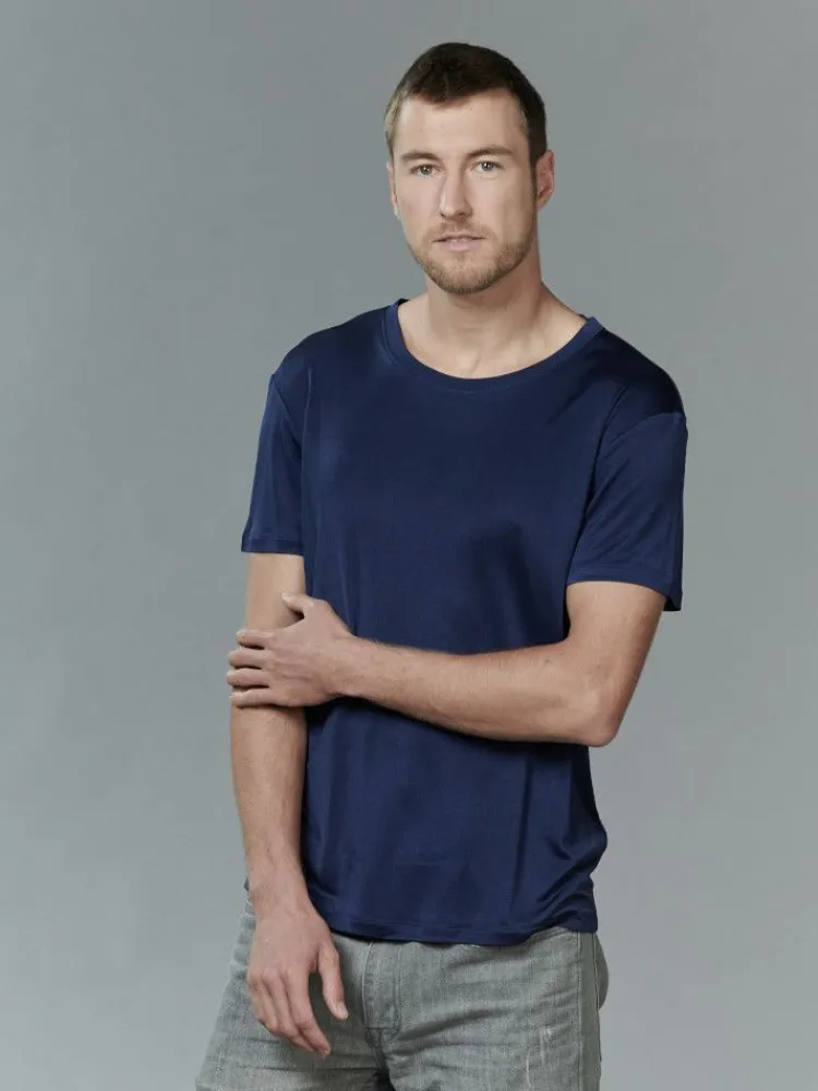 Seidenunterwäsche^Kokon Zwo 100% Seide Herren T-Shirt für Männer