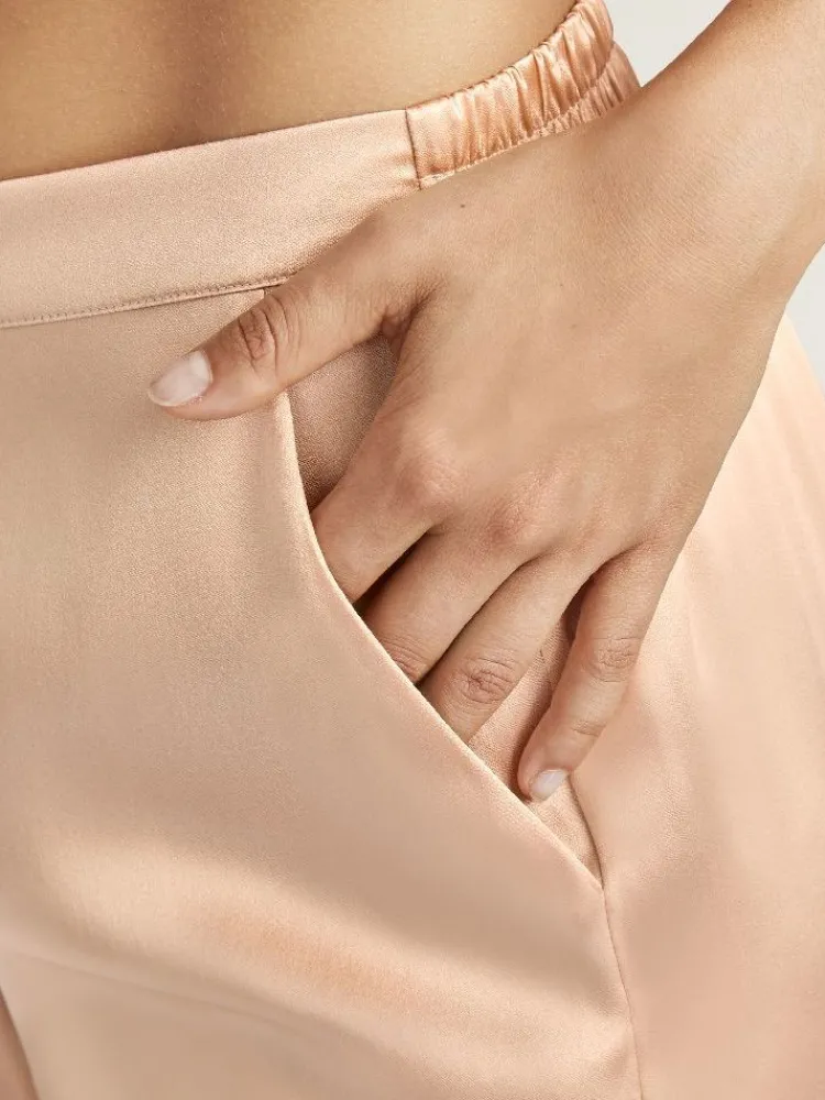 Lounge-Wear|Mit Seidensatin^Aubade 100% Seide Hose TOI MON AMOUR von