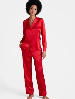 Lounge-Wear|Mit Seidensatin^Aubade 100% Seide Hose TOI MON AMOUR klassische Farben von