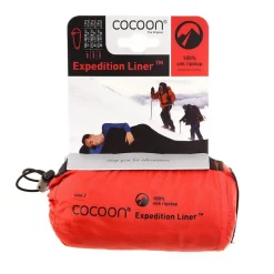 Seidenschlafsack^Cocoon 100% Seide Innenschlafsack EXPEDITION LINER Ripstop von ® schwarz