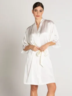 Morgenmantel Kurz|Morgenmantel Mit Seide^Lise Charmel 91% Seide Kimono SPLENDEUR SOIE von