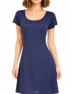 Seidennachthemd|Seiden Basics^Kokon Zwo 100% Seide Kurzarm Nachthemd AJOUR von