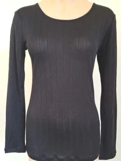 Shirts Mit Seide|Langarm^Kokon Zwo 100% Seide Langarmshirt AJOUR von