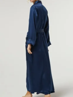 Morgenmantel Lang|Morgenmantel Aus Satin^Vivis 100% Seide Morgenmantel lang GIGLIOLA uni von