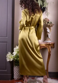 Morgenmantel Lang|Morgenmantel Aus Satin^Marjolaine 100% Seide Morgenmantel LAURIAN lang von