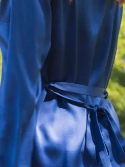 Morgenmantel Lang|Morgenmantel Aus Satin^Marjolaine 100% Seide Morgenmantel LAURIAN lang von