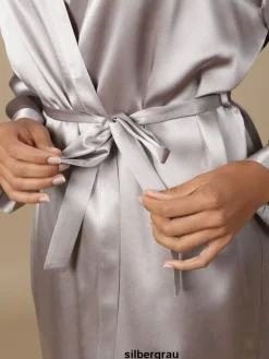 Morgenmantel Kurz|Morgenmantel Aus Satin^Marjolaine 100% Seide Morgenmantel SOIE LASER elegant von