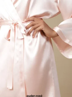 Morgenmantel Kurz|Morgenmantel Aus Satin^Marjolaine 100% Seide Morgenmantel SOIE LASER uni von