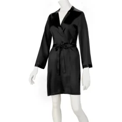 Morgenmantel Kurz|Morgenmantel Aus Satin^Marjolaine 100% Seide Morgenmantel SOIE LASER Satin von