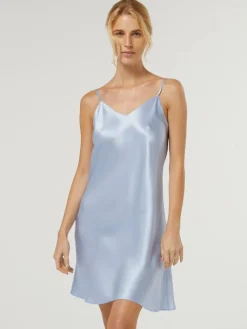 Unterkleider Mit Seide|Kurze Unterkleider^Vivis 100% Seide Nachthemd CAROLINE elegant von
