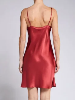 Unterkleider Mit Seide|Kurze Unterkleider^Vivis 100% Seide Nachthemd CAROLINE klassisch von