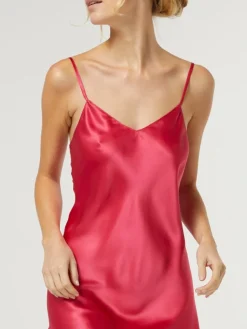 Unterkleider Mit Seide|Kurze Unterkleider^Vivis 100% Seide Nachthemd CAROLINE klassisch von