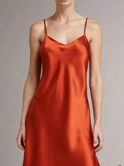 Lange Unterkleider|Seidenneglige^Vivis 100% Seide Nachtkleid lang DORINE uni von