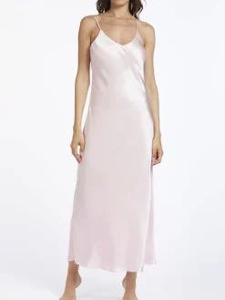 Lange Unterkleider|Seidenneglige^Vivis 100% Seide Nachtkleid lang DORINE uni von