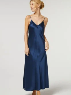 Lange Unterkleider|Seiden Basics^Vivis 100% Seide Nachtkleid lang DORINE von