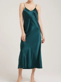 Lange Unterkleider|Seiden Basics^Vivis 100% Seide Nachtkleid lang DORINE von