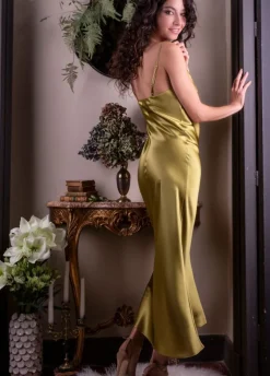 Lange Unterkleider|Seiden Basics^Marjolaine 100% Seide Nachtkleid lang SOIE ODANA