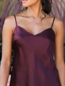 Lange Unterkleider|Seiden Basics^Marjolaine 100% Seide Nachtkleid lang SOIE ODANA