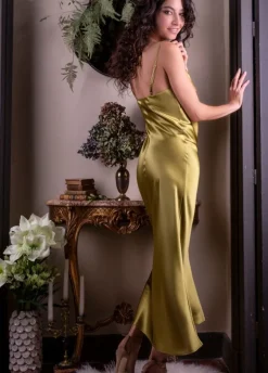 Lange Unterkleider|Seiden Basics^Marjolaine 100% Seide Nachtkleid lang SOIE ODANA