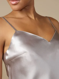 Lange Unterkleider|Seiden Basics^Marjolaine 100% Seide Nachtkleid lang SOIE ODANA