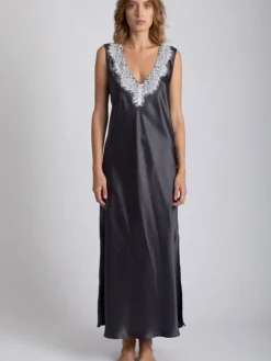 Kleider|Seidenneglige^Vivis 100% Seide Nachtkleid LEONA von