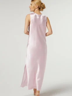 Kleider|Seidenneglige^Vivis 100% Seide Nachtkleid SIBILLE von rosa