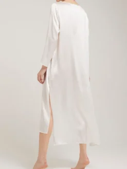 Strandkleider & Sommerkleider|Kaftane^Vivis 100% Seide Nachtkleid VIOLETTA lang von