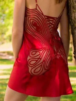 Alle Negligés|Seidenneglige^Marjolaine 100% Seide Neglige SOIE FANTAISIE uni von