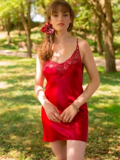 Alle Negligés|Seidenneglige^Marjolaine 100% Seide Neglige SOIE FANTAISIE uni von