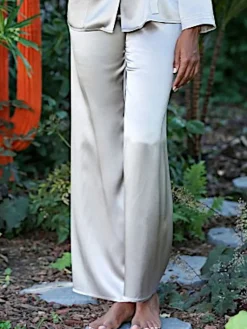 Mit Seidensatin|Alle Unterteile^Marjolaine 100% Seide PYJAMAHOSE Soie Unie für Damen