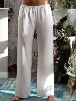 Mit Seidensatin|Alle Unterteile^Marjolaine 100% Seide PYJAMAHOSE Soie Unie