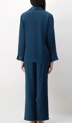 Seiden Basics|Seidenpyjama^Luna di Seta 100% Seide Schlafanzug CLASSICO von