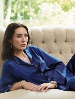 Seiden Basics|Seidenpyjama^Luna di Seta 100% Seide Schlafanzug CLASSICO von