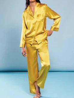 Seiden Basics|Seidenpyjama^Luna di Seta 100% Seide Schlafanzug CLASSICO von