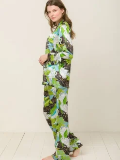 Lounge-Wear|Seidenpyjama^Radice 100% Seide Schlafanzug Elisabetha in VERONA GARDEN von