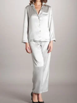 Lounge-Wear|Seiden Basics^Vivis 100% Seide Schlafanzug LAILA von
