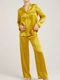 Lounge-Wear|Seiden Basics^Vivis 100% Seide Schlafanzug LAILA von