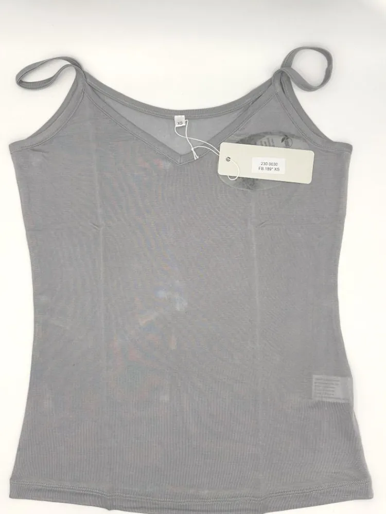 Spaghettiträger Tops|Mit Jersey & Wirkseide^Kokon Zwo 100% Seide SPAGHETTI TOP transparent