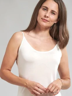 Spaghettiträger Tops|Mit Jersey & Wirkseide^Kokon Zwo 100% Seide SPAGHETTI TOP von