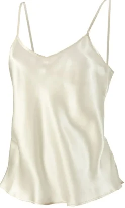 Spaghettiträger Tops|Mit Seidensatin^Nightdreams 100% Seide Spaghetti-Top LONDON von