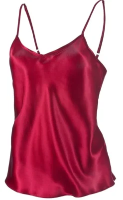 Spaghettiträger Tops|Mit Seidensatin^Nightdreams 100% Seide Spaghetti-Top LONDON von
