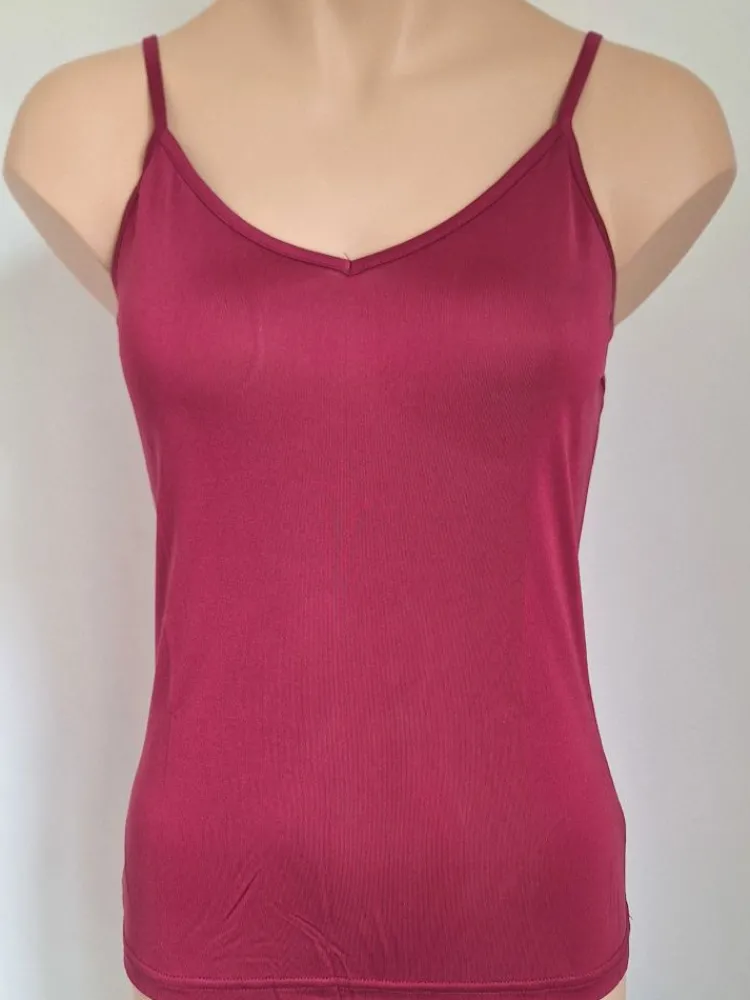 Spaghettiträger Tops|Alle Lingerie Tops^Alkena 100% Seide SPAGHETTI-TOP zart von