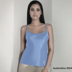 Spaghettiträger Tops|Mit Seidensatin^Luna di Seta 100% Seide Trägertop CLASSICO No. 2 exclusiv von