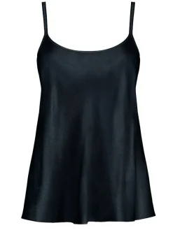 Spaghettiträger Tops|Mit Seidensatin^Luna di Seta 100% Seide Trägertop CLASSICO No. 2 exclusiv von