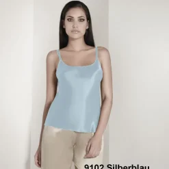 Spaghettiträger Tops|Mit Seidensatin^Luna di Seta 100% Seide Trägertop CLASSICO No. 2 uni von