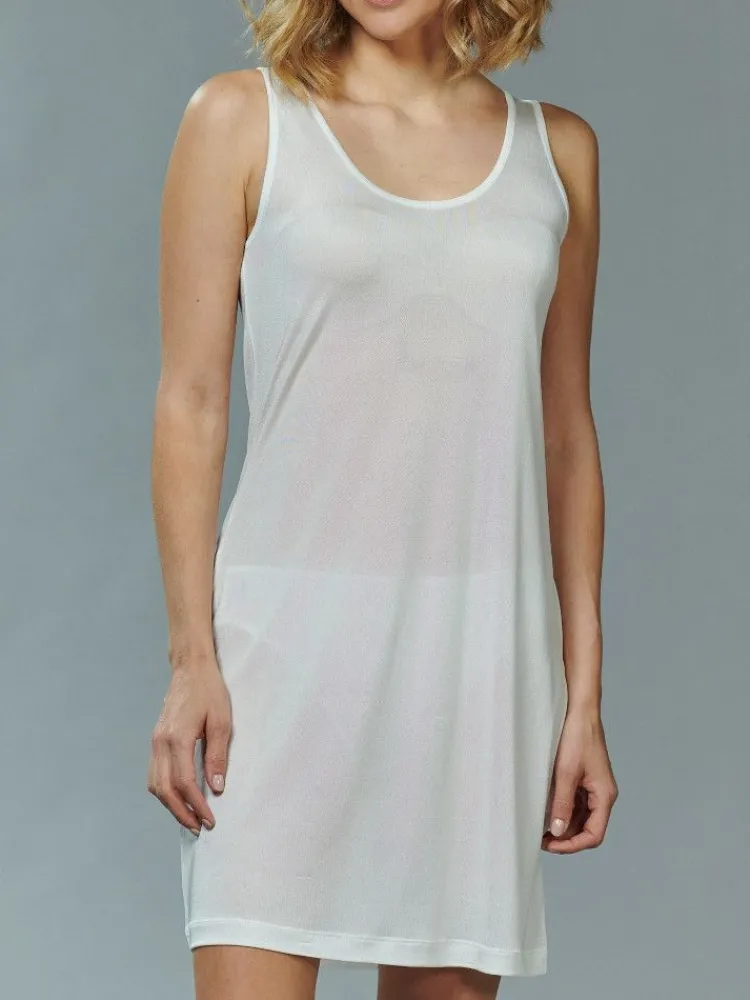 Kurze Unterkleider|Seidennachthemd^Kokon Zwo 100% Seide Träger-Unterkleid von