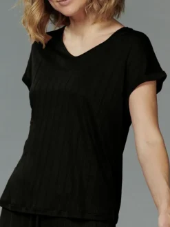 T-Shirt|Shirts Mit Seide^Kokon Zwo 100% Seide T-Shirt AJOUR uni von